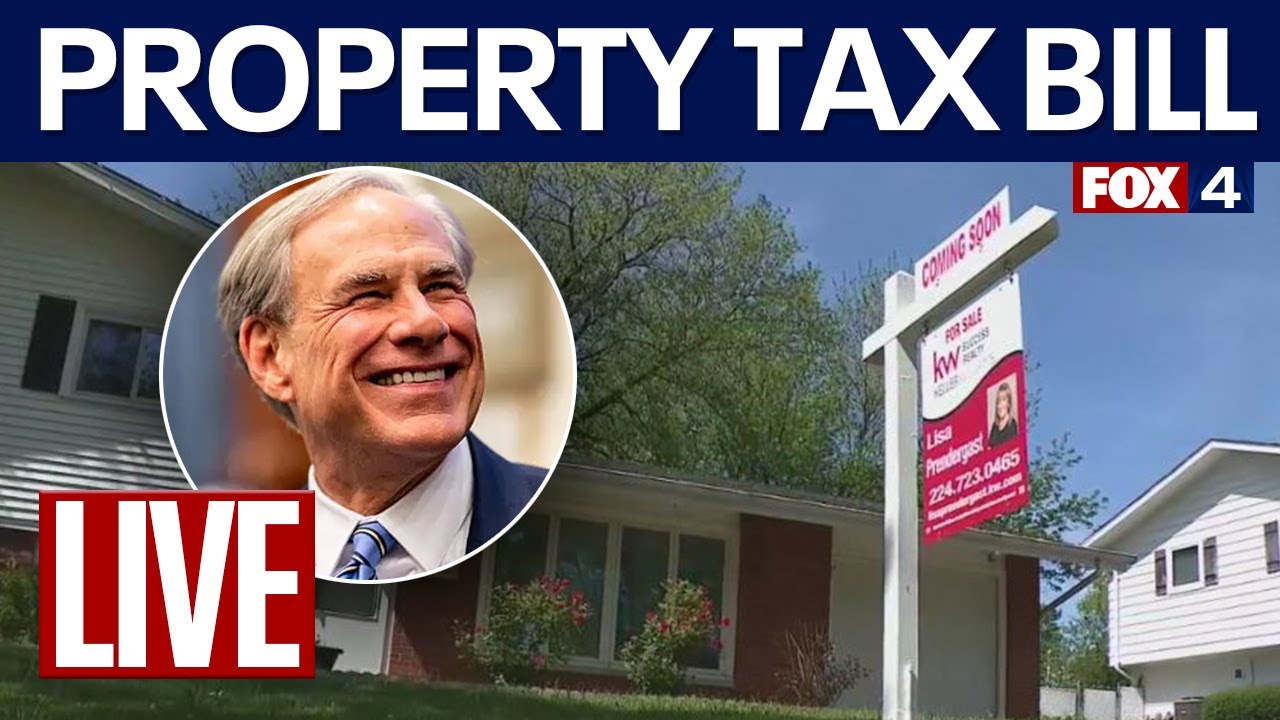 LIVE: Texas Gov. Abbott signs property tax savings legislation