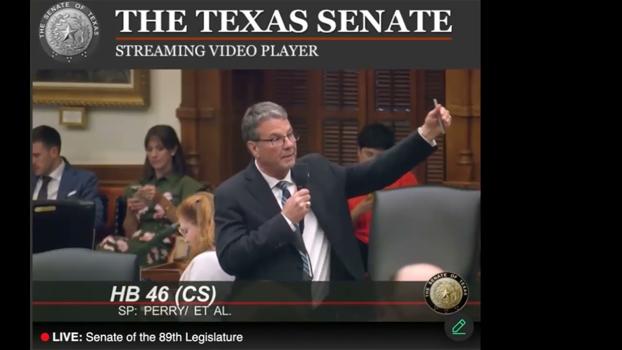 HB 46 Senate Floor Debate - 89TxLege