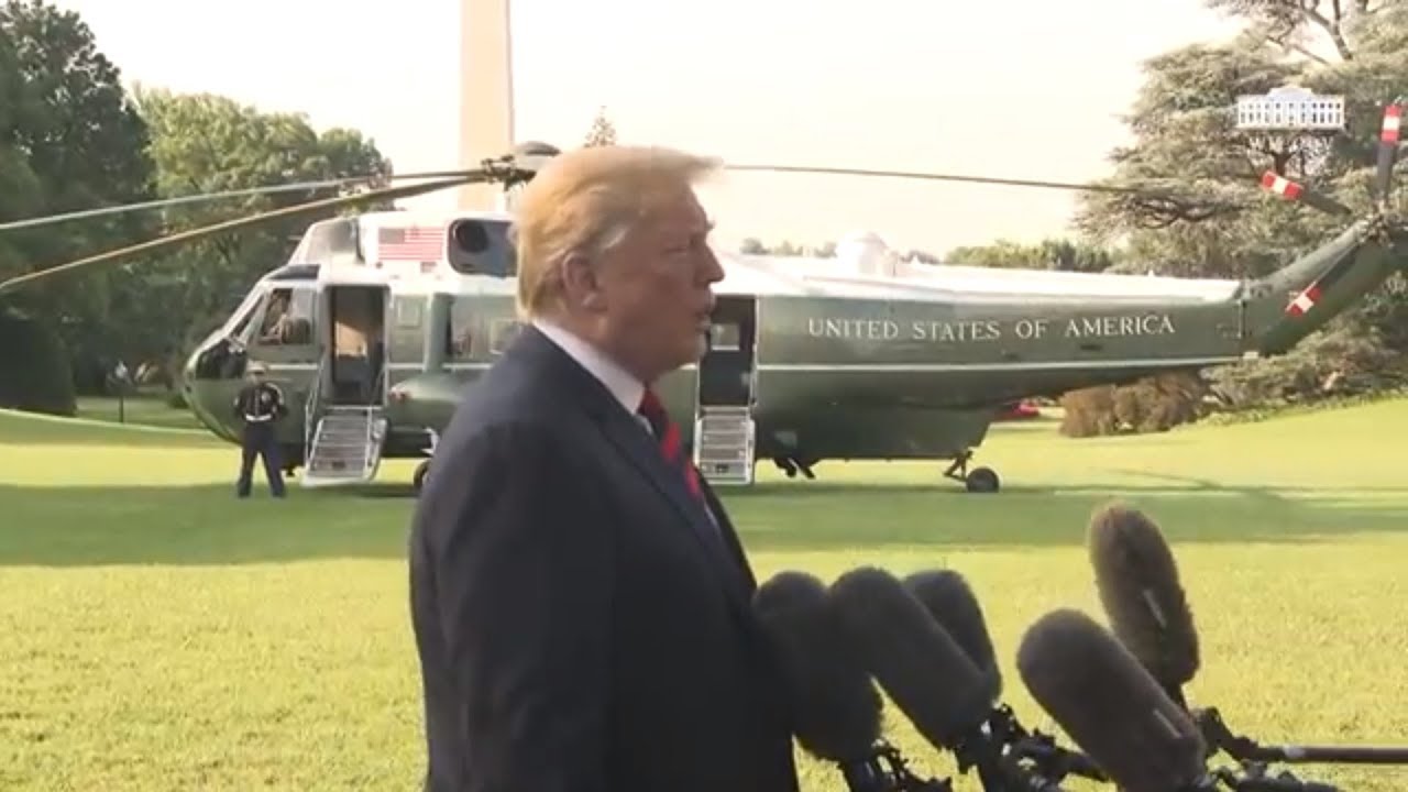 06/08/18: President Trump Delivers a Statement Upon Departure