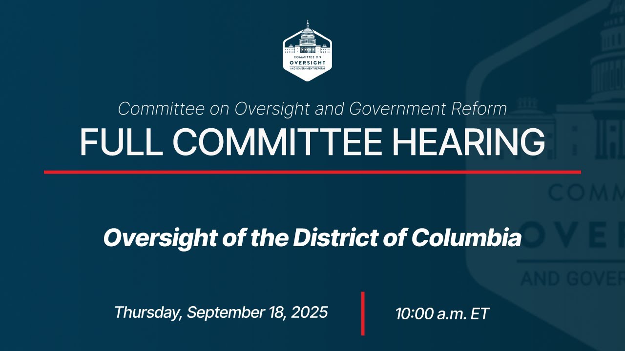Oversight of the District of Columbia