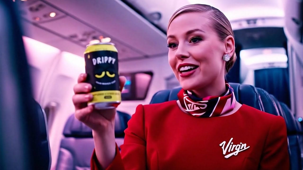 Virgin Airlines is now serving Drippy infused soda on select flights