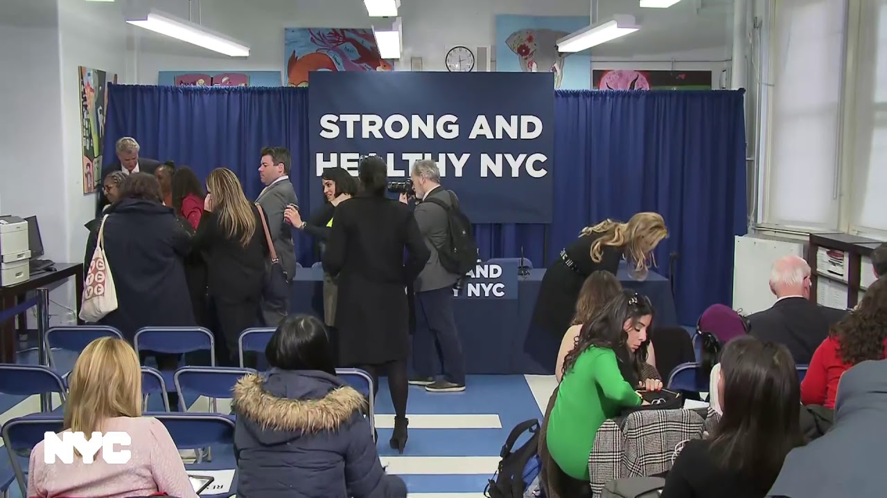 Mayor de Blasio and First Lady McCray make Public Health Related Announcement