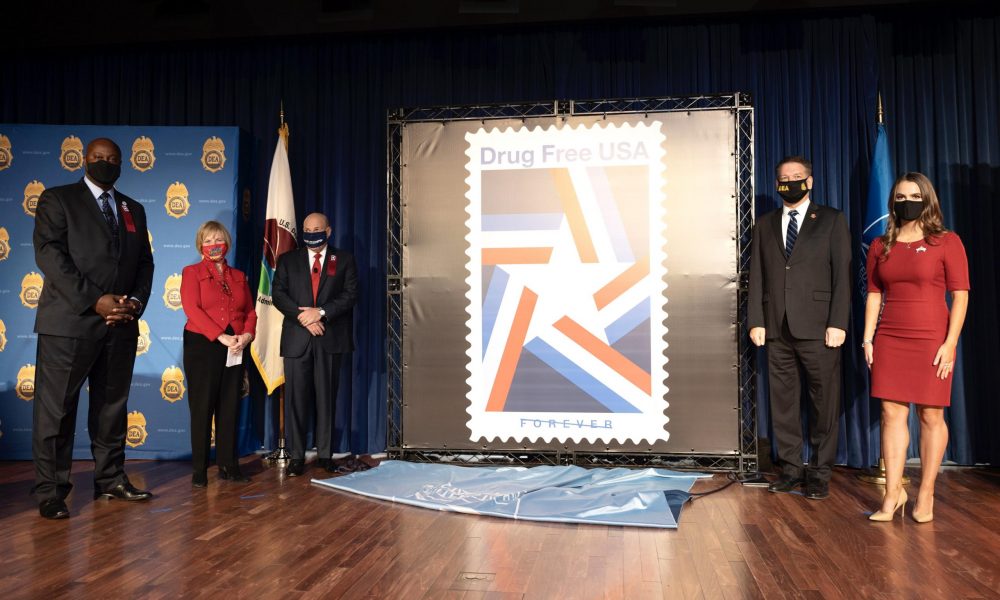 photo of ‘Drug Free USA Forever’ Stamps Launched By DEA, Postal Service And Miss America image