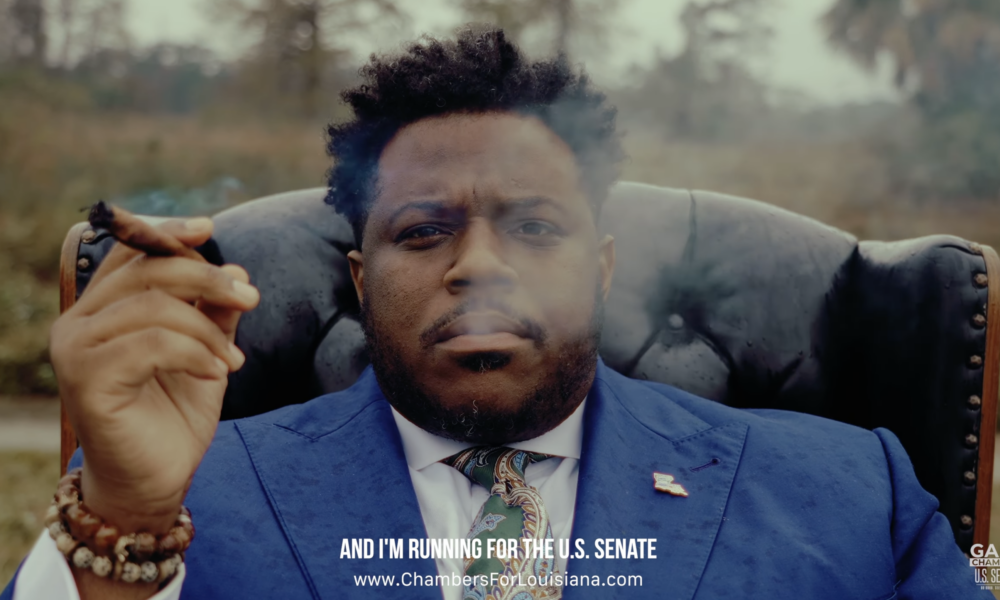 photo of U.S. Senate Candidate Smokes Marijuana Blunt In Campaign Ad About Harms Of Criminalization image