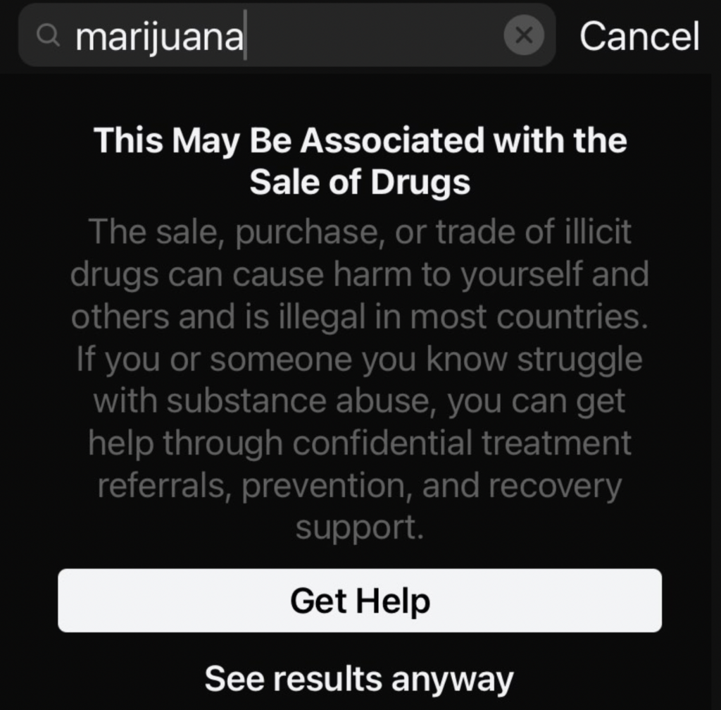 Meta-Owned Social Media App Threads Directs Users To Drug Treatment Help When Searching Marijuana Or Psychedelics—But Not Alcohol Or Cigarettes