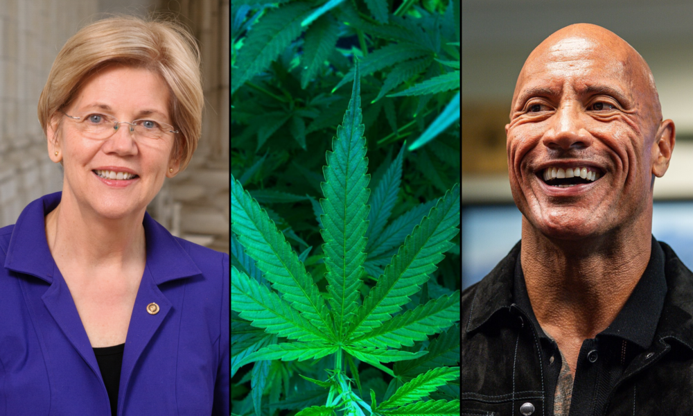 Elizabeth Warren Says The Rock Is Her Top Choice For ‘Dream Blunt Rotation,’ While Hinting At Biden Admin Marijuana Discussions